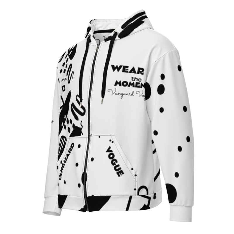 All-Over Print MOMENT VIBE Recycled Fabric Unisex Zip Hoodie