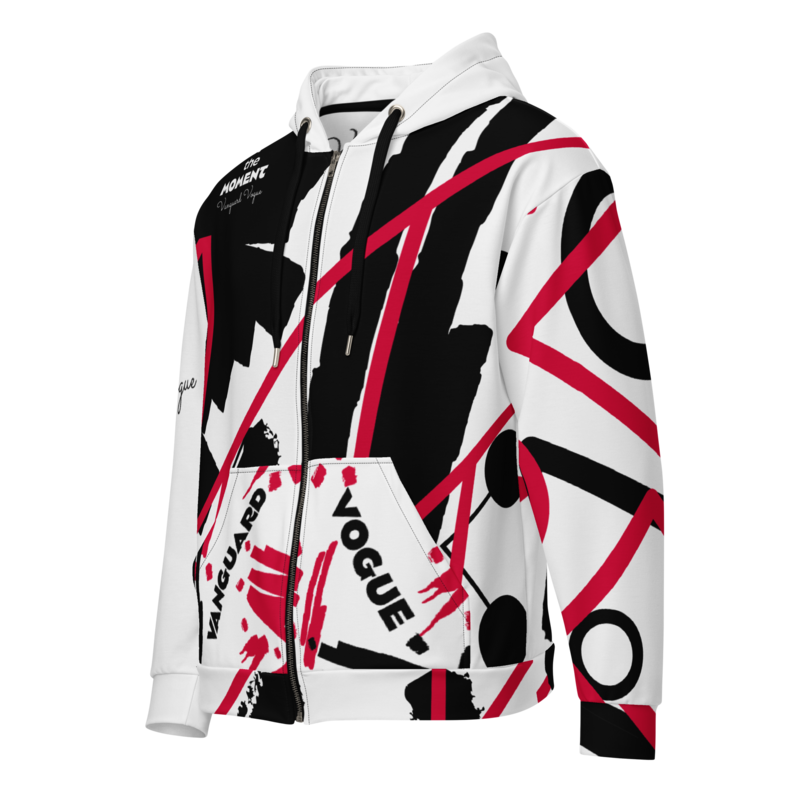 All-Over Print URBAN FIT Recycled Fabric Unisex Zip Hoodie