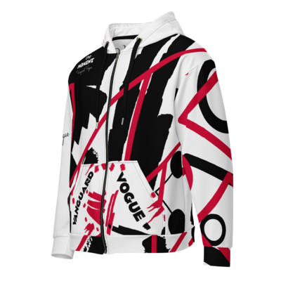 All-Over Print URBAN FIT Recycled Fabric Unisex Zip Hoodie
