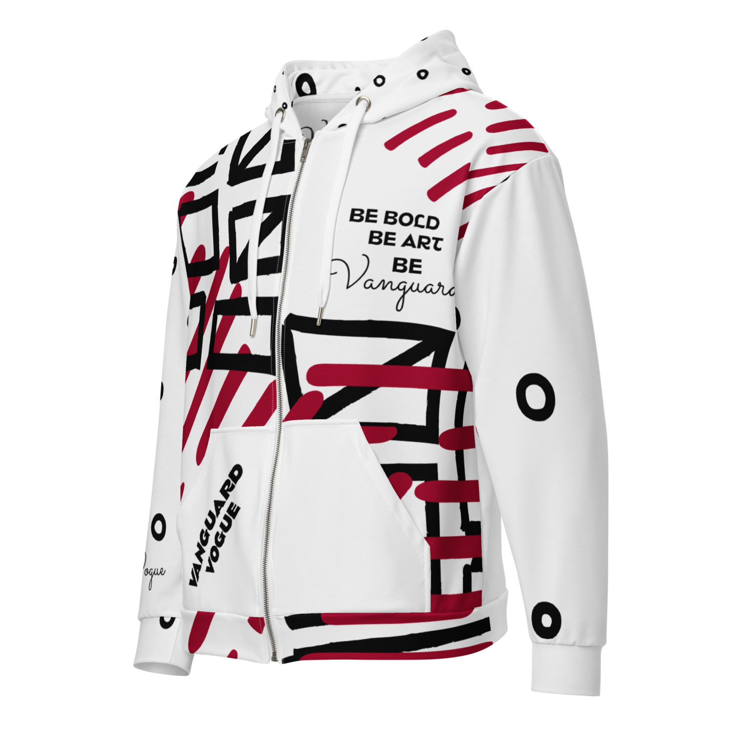 All-Over Print URBAN ART Recycled Fabric Unisex Zip Hoodie