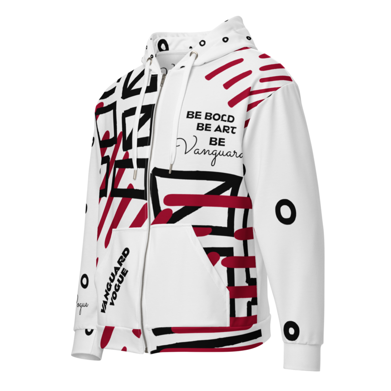 All-Over Print URBAN ART Recycled Fabric Unisex Zip Hoodie