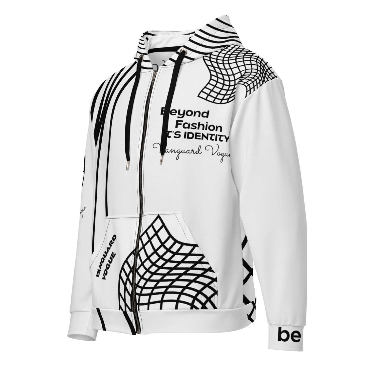 All-Over Print URBAN Recycled Fabric Unisex Zip Hoodie