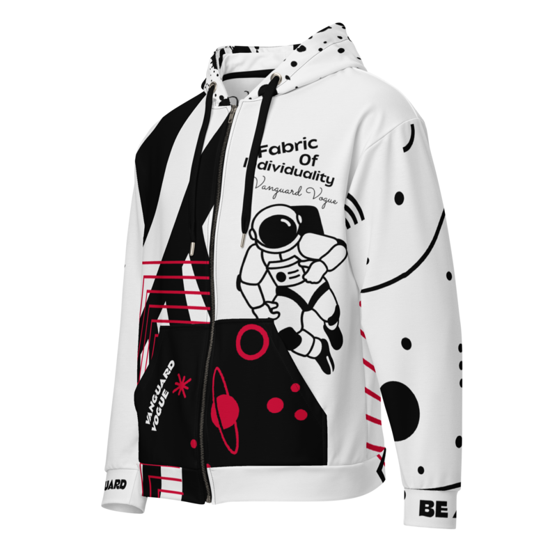 All-Over Print METRO Recycled Fabric Unisex Zip Hoodie