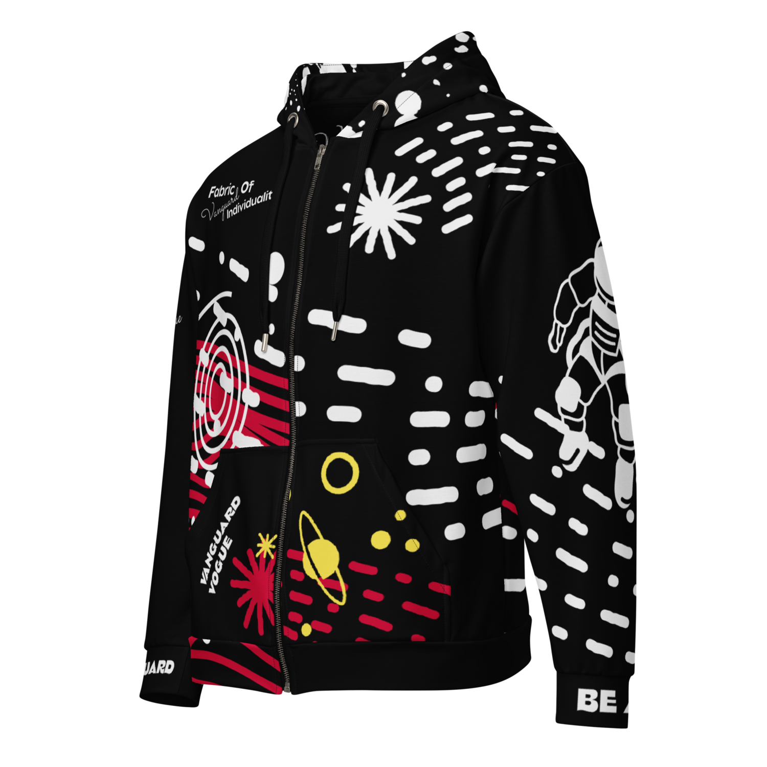 All-Over Print FUTURE Recycled Fabric Unisex Zip Hoodie