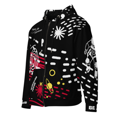 All-Over Print FUTURE Recycled Fabric Unisex Zip Hoodie