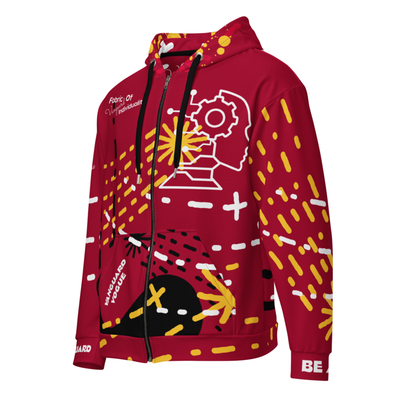 All-Over Print PURE PULSE Recycled Fabric Unisex Zip Hoodie