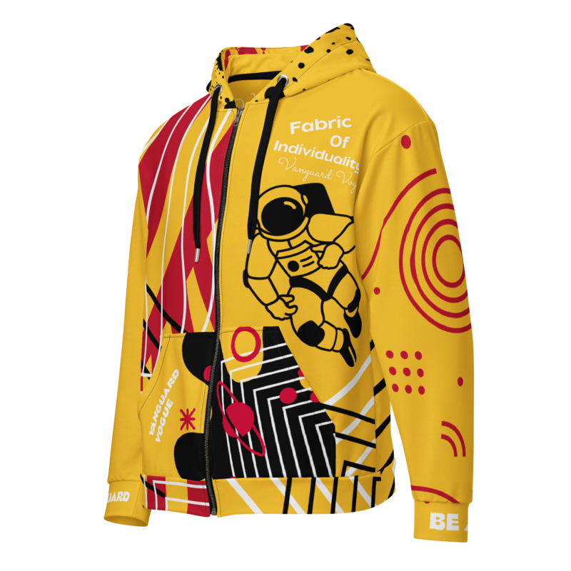 All-Over Print WARMTH Recycled Fabric Unisex Zip Hoodie