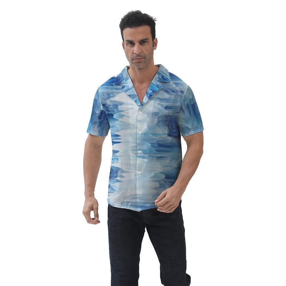 Hawaiian Shirt - Ocean Deep, Size: S, Material: Polyester