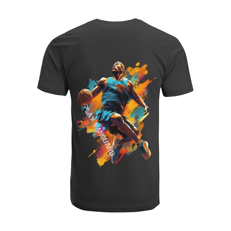 Crew Neck Cotton Jersey T-Shirt - Basketball Love