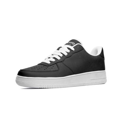 Unisex Low Top Leather Sneakers BLK