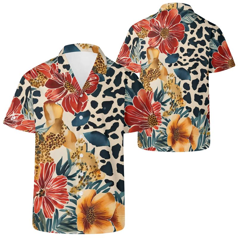 Men&#39;s Casual Hawaiian Shirt - Jungle Adventure