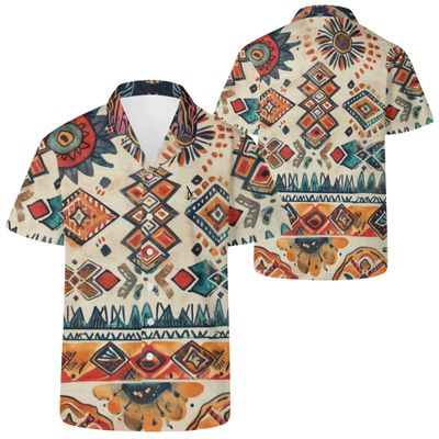Men&#39;s Boho Casual Style Shirt - Folklore Fibers
