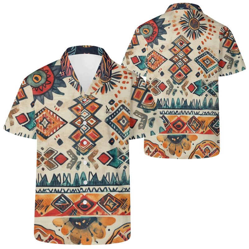 Men&#39;s Boho Casual Style Shirt - Folklore Fibers