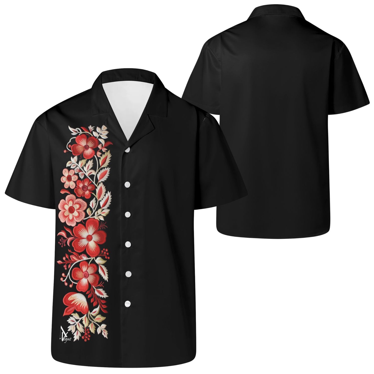Men&#39;s Boho Casual Style Shirt - VintageA1, size: 2XS