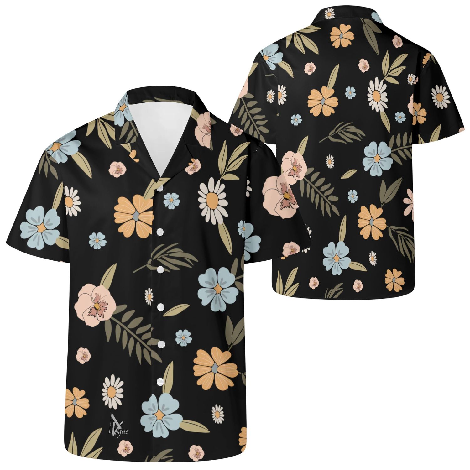 Men&#39;s Casual Style Shirt - Bloom Charisma B, size: 2XS