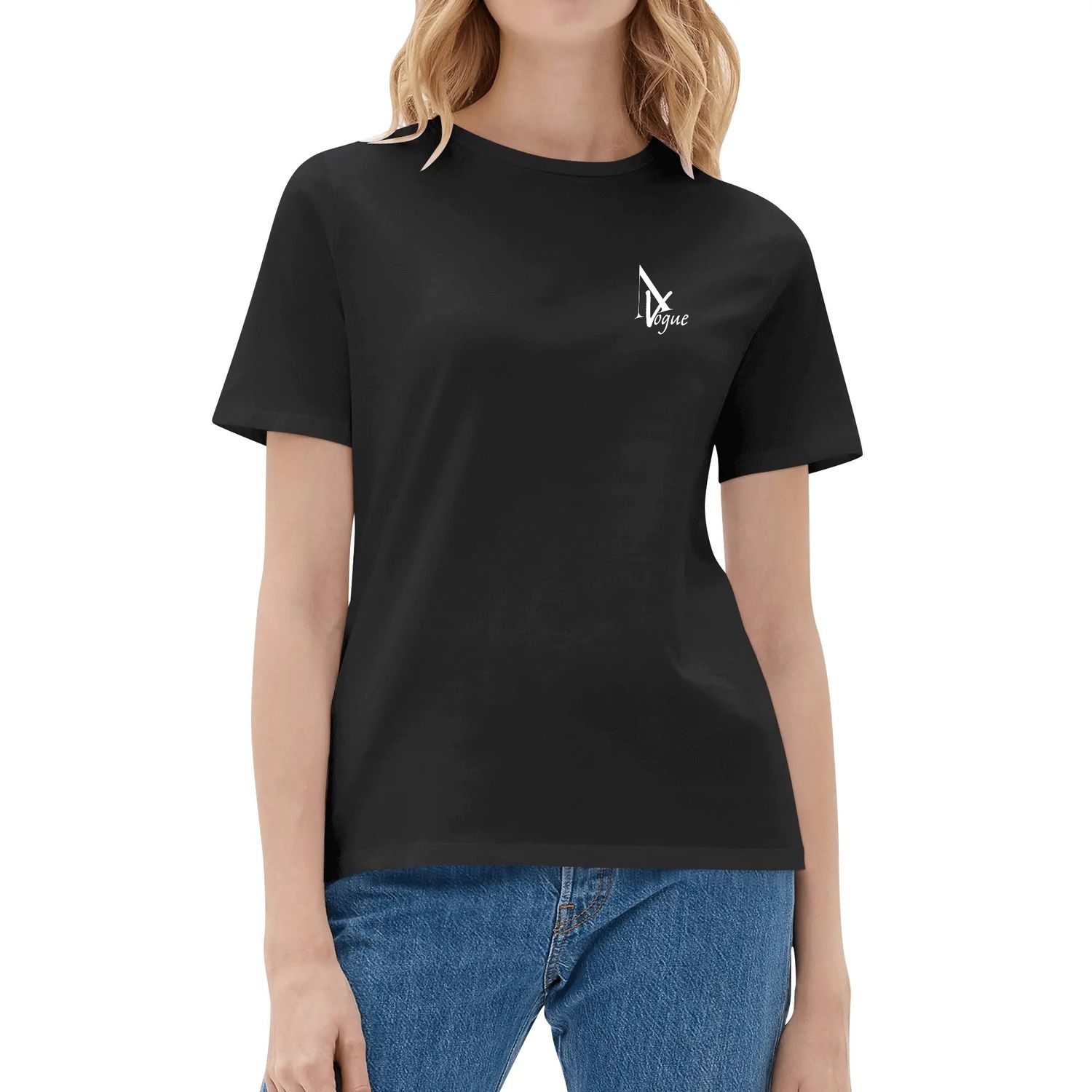 Women&#39;s Cotton KissMe Blk T Shirt, color: Black, size: S