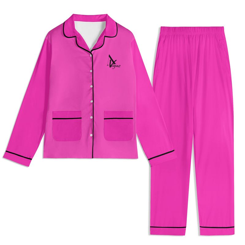 Long Sleeve Adult Nightwear Pajama Set