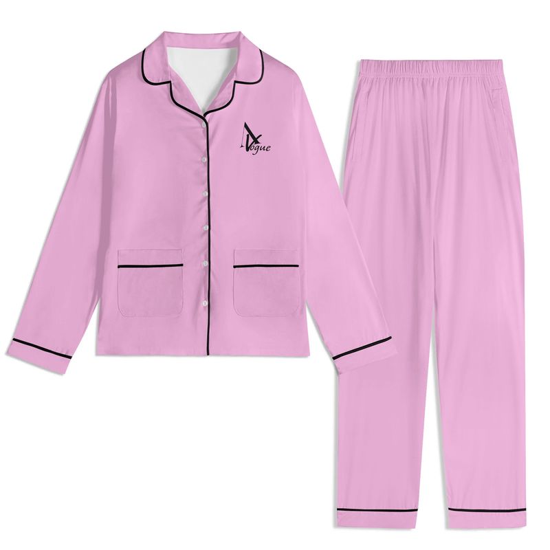 Long Sleeve Adult Nightwear Pajama Set