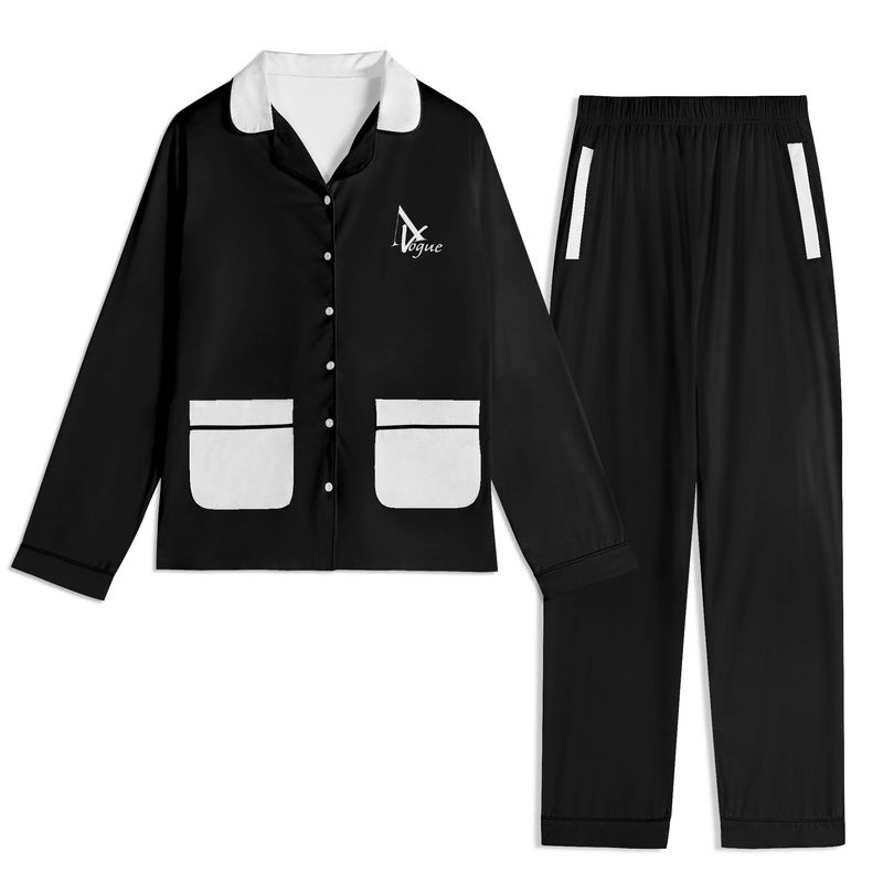 Long Sleeve Adult Nightwear Pajama Set