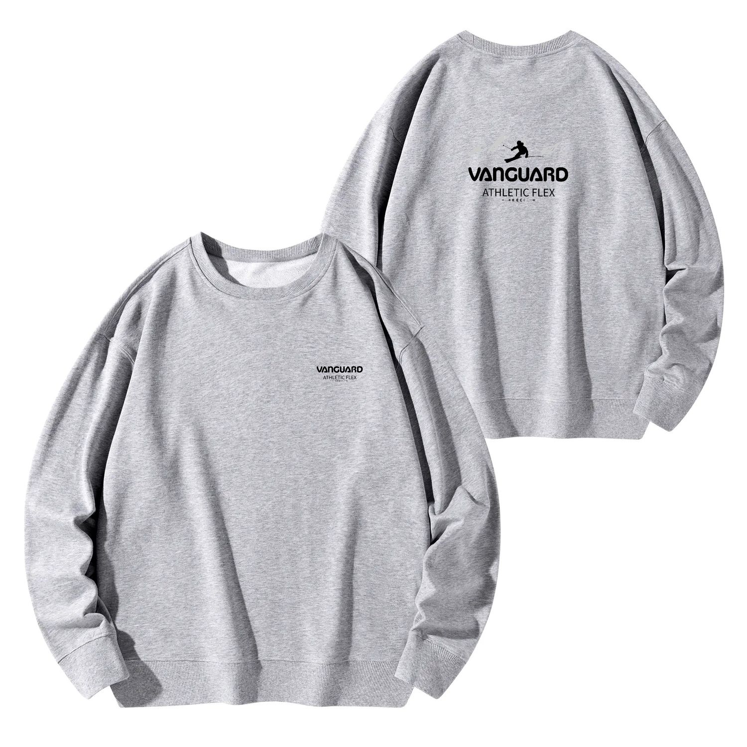 Unisex Cotton Sweatshirt, color: Gray, size: S
