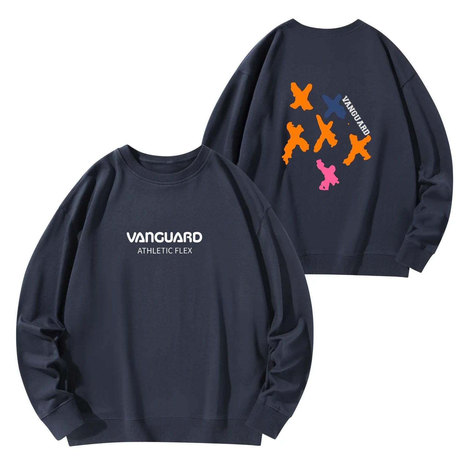 Unisex Cotton Sweatshirt, color: Navy, size: S