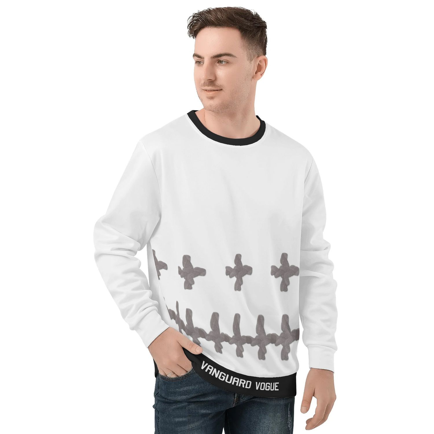 Unisex Crew Neck Sweatshirt, size: S