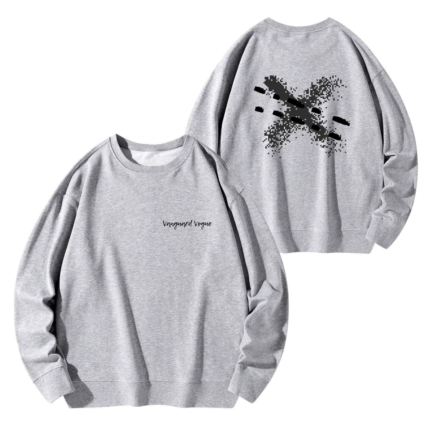 Unisex Cotton Sweatshirt, color: Gray, size: S