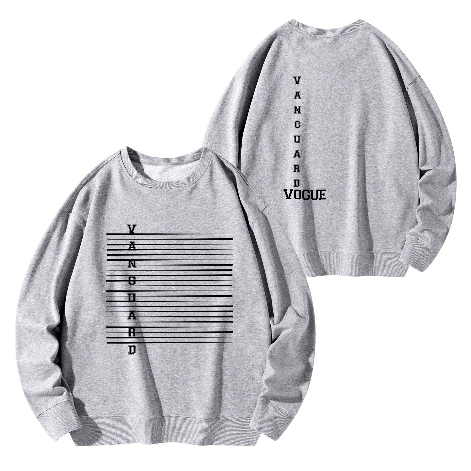 Unisex Cotton Sweatshirt, color: Gray, size: S