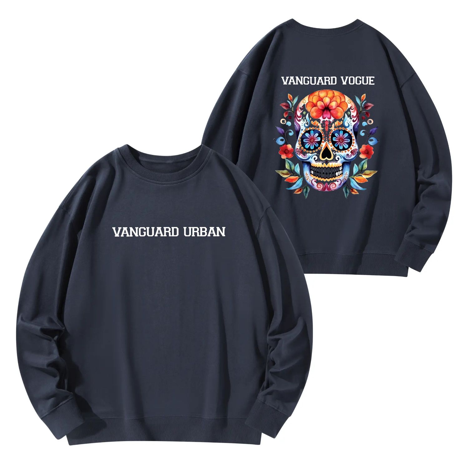 Unisex Cotton Sweatshirt, color: Navy, size: S