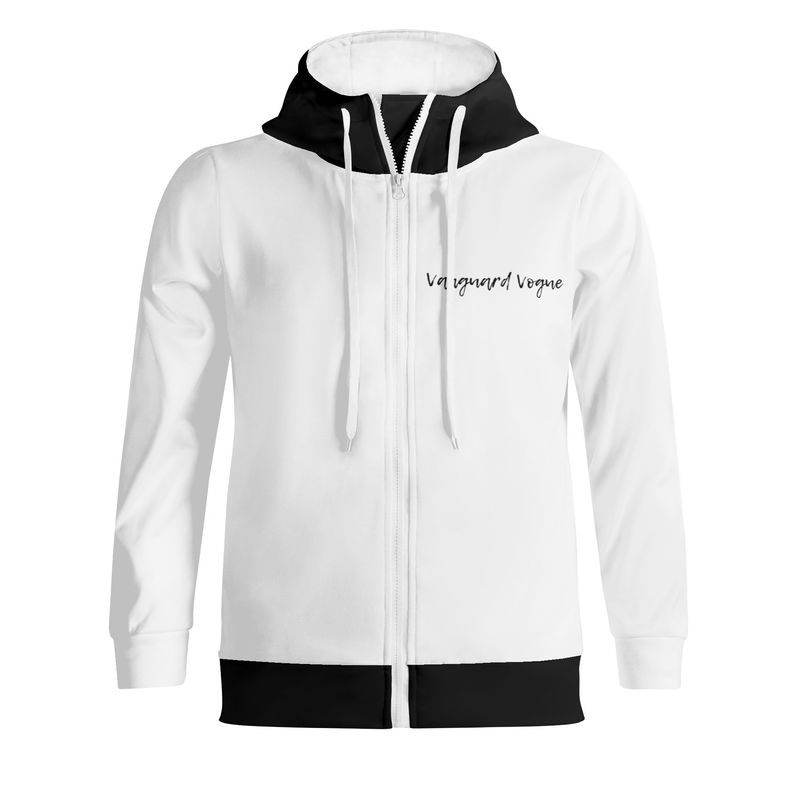 Unisex Full Zip Turtleneck Hoodie Streetwear