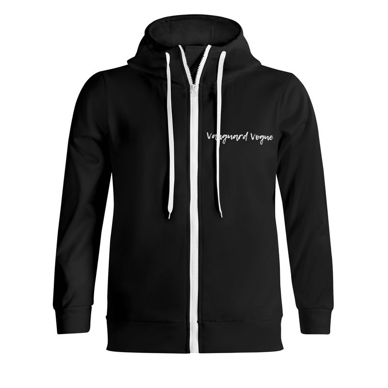 Unisex Full Zip Turtleneck Hoodie Streetwear