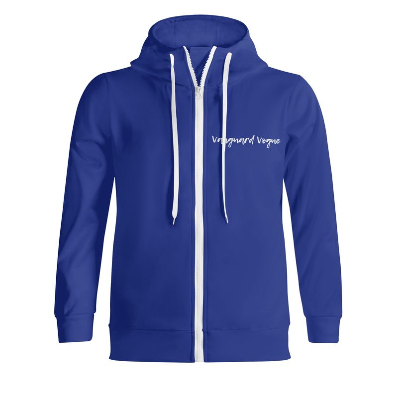 Unisex Full Zip Turtleneck Hoodie Streetwear