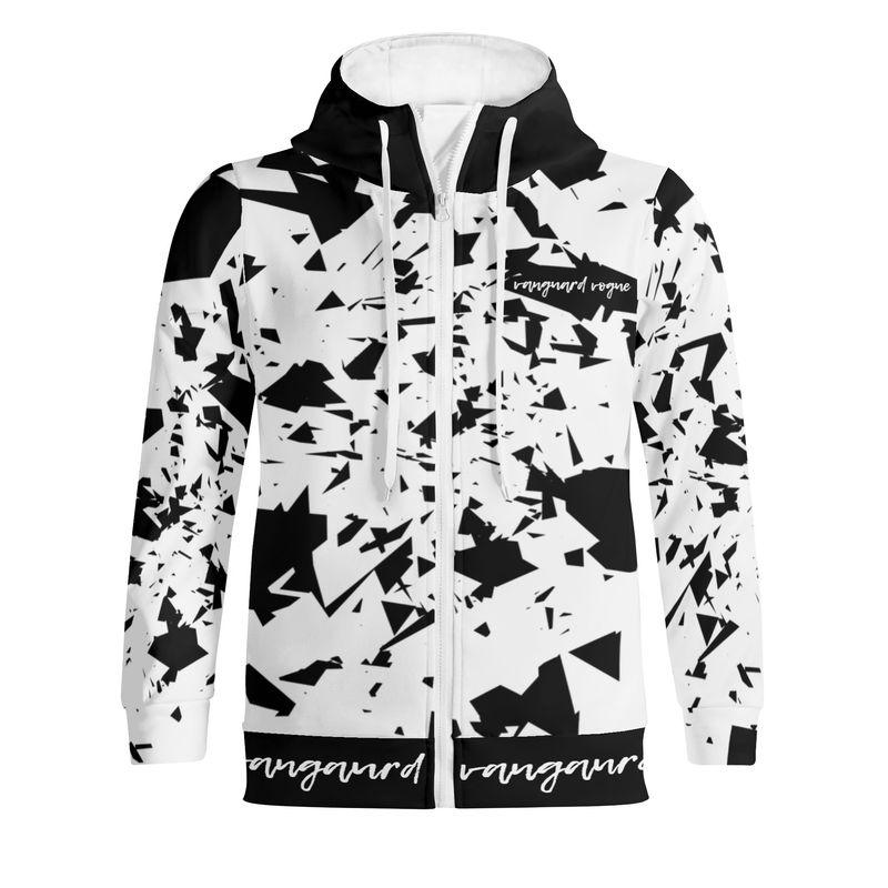 Unisex Full Zip Turtleneck Hoodie Streetwear