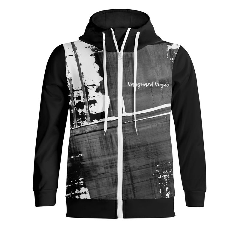 Unisex Full Zip Turtleneck Hoodie Streetwear