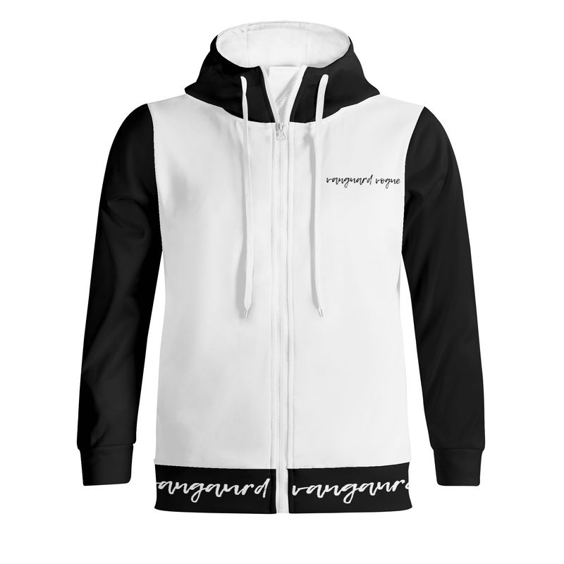 Unisex Full Zip Turtleneck Hoodie Streetwear