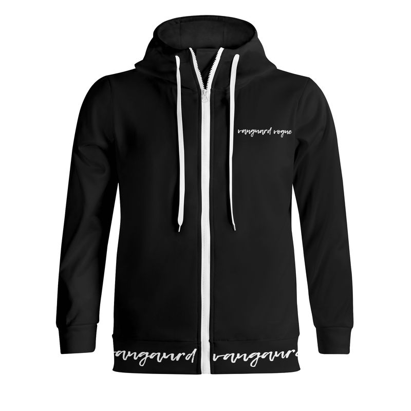 Unisex Full Zip Turtleneck Hoodie Streetwear