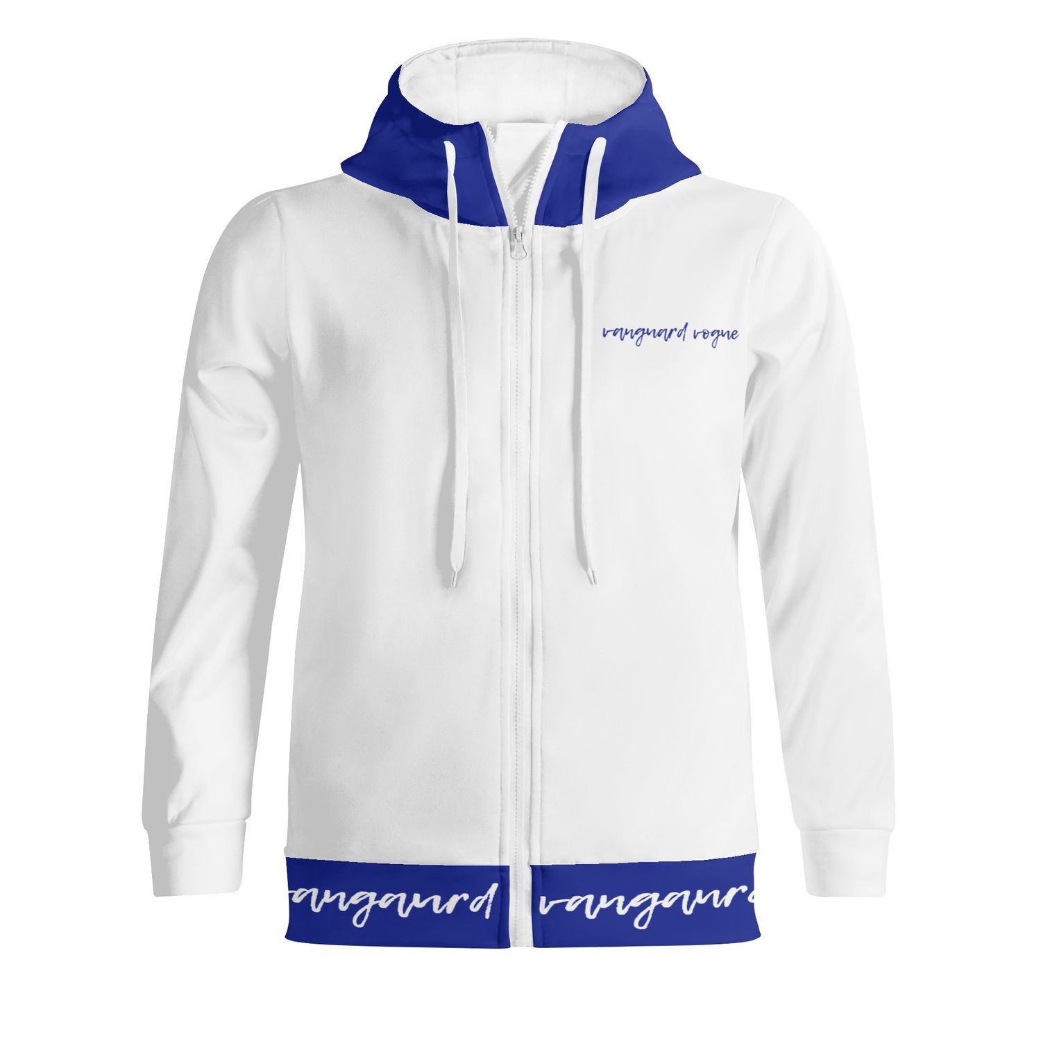 Unisex Full Zip Turtleneck Hoodie Streetwear, size: S