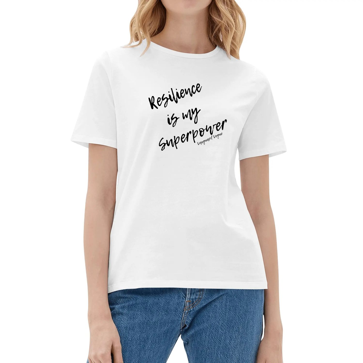 Women&#39;s Cotton  T Shirt, color: White, size: S