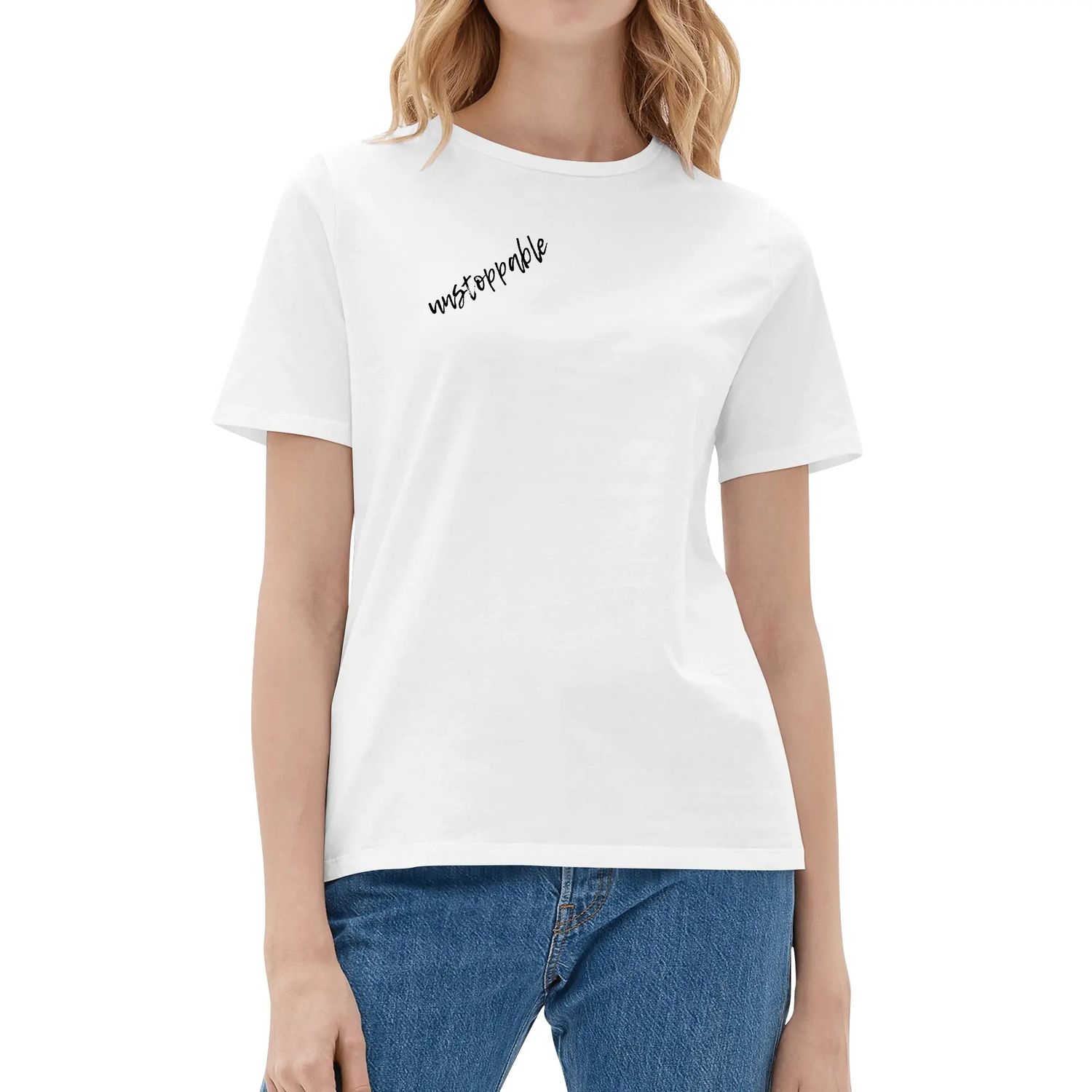 Women&#39;s Cotton T Shirt, color: White, size: S
