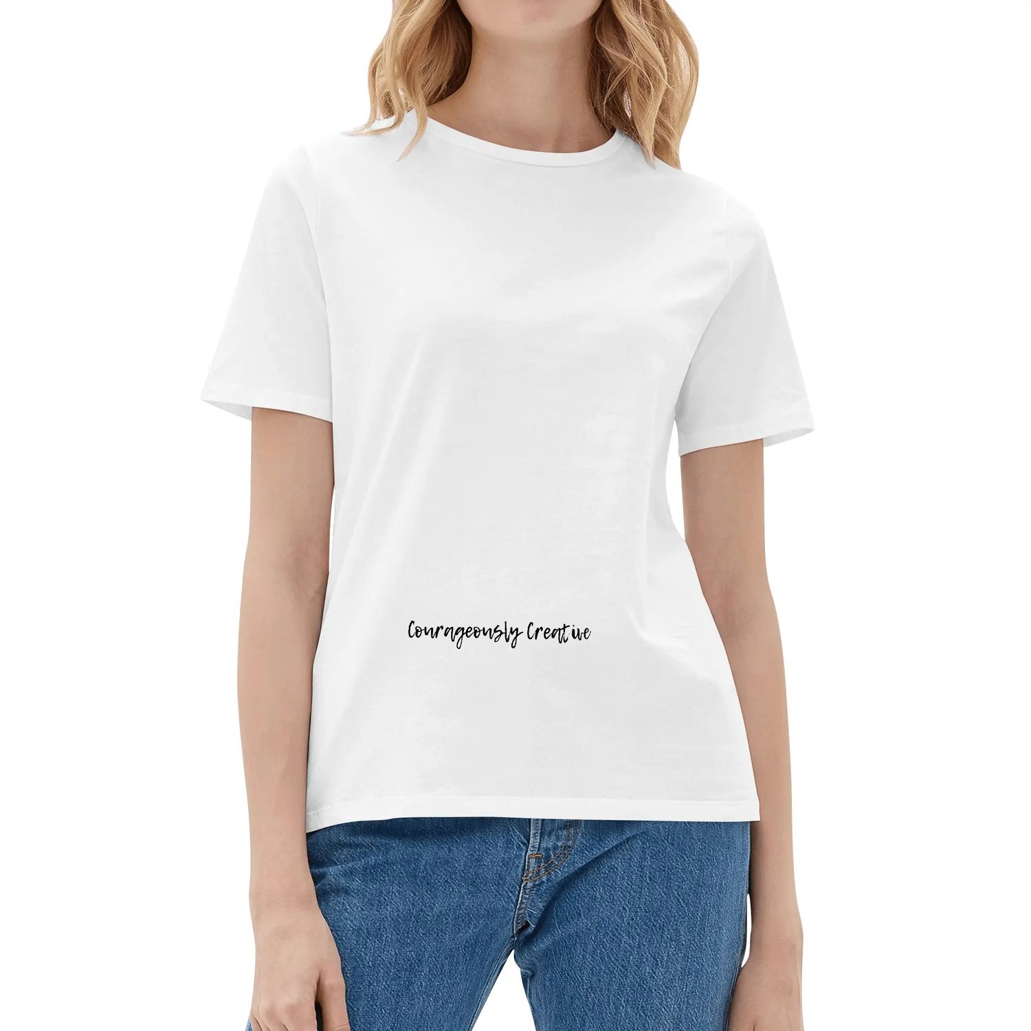 Women&#39;s Cotton T Shirt, color: White, size: S