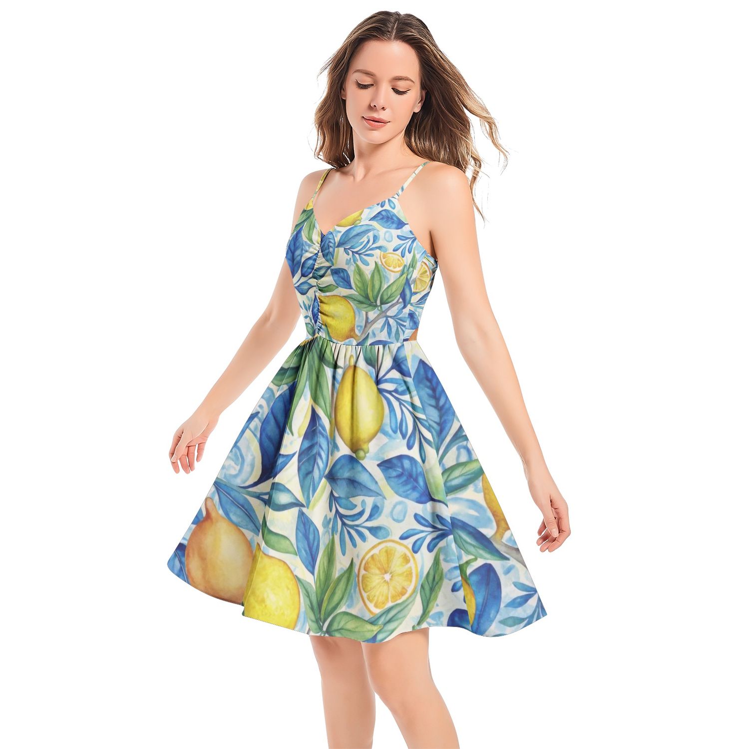 Spaghetti Strap Sleeveless Summer Casual Dress - Amalfi Collection