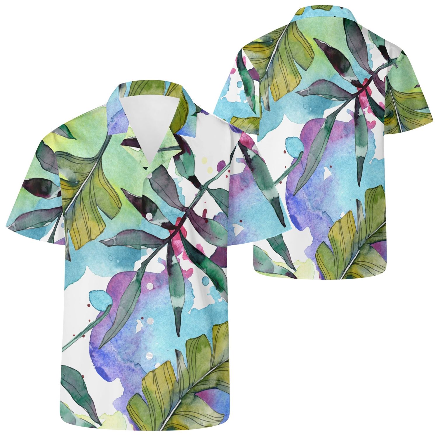 Men&#39;s Casual Hawaiian Shirt, size: 2XS