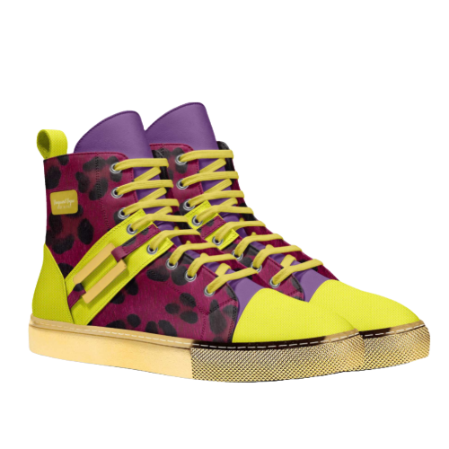 Handcrafted - Retro Runway Luxe Basketball Metal High-Top
