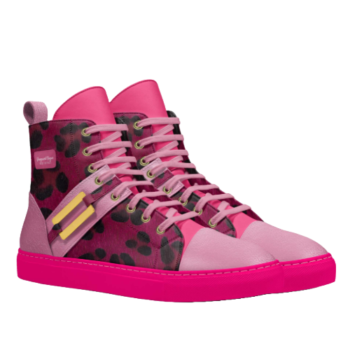 Handcrafted - Retro Runway Luxe Basketball Metal High-Top