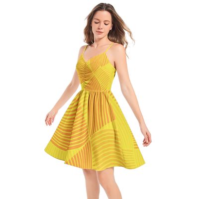 Spaghetti Strap Sleeveless Summer Casual Dress