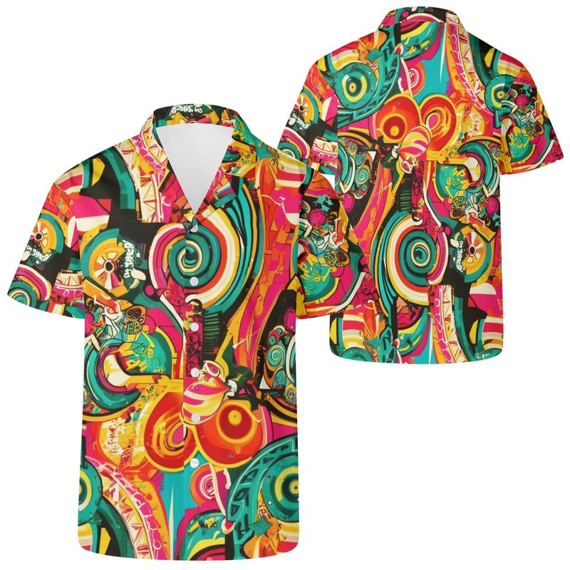 Men&#39;s Casual Retro Artsy Shirt