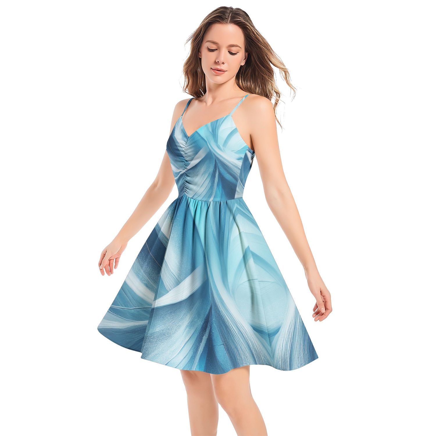 Spaghetti Strap Sleeveless Summer Casual Dress
