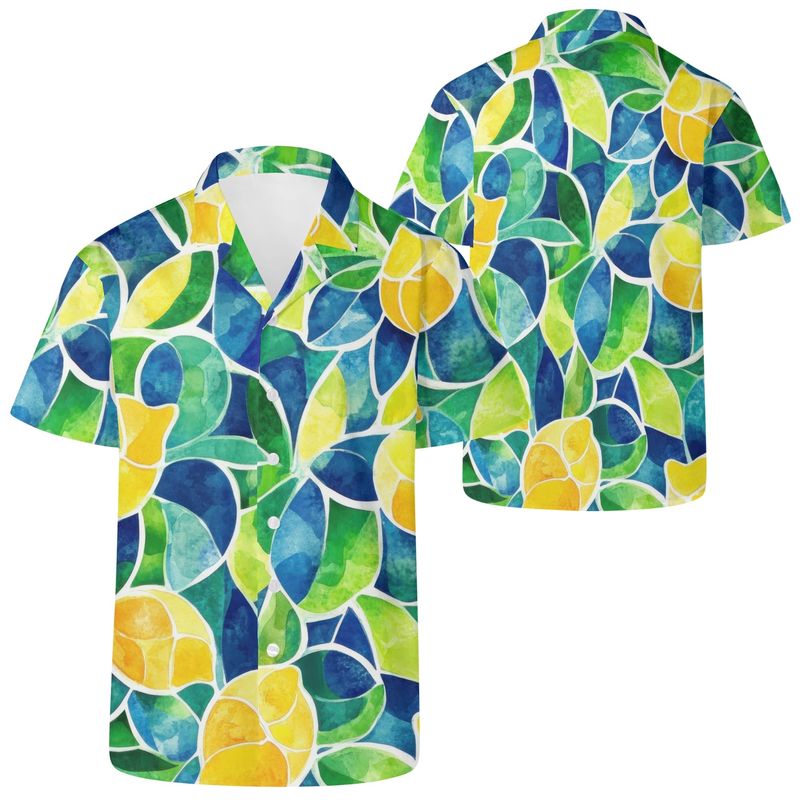 Men&#39;s Casual Hawaiian Artsy Shirt