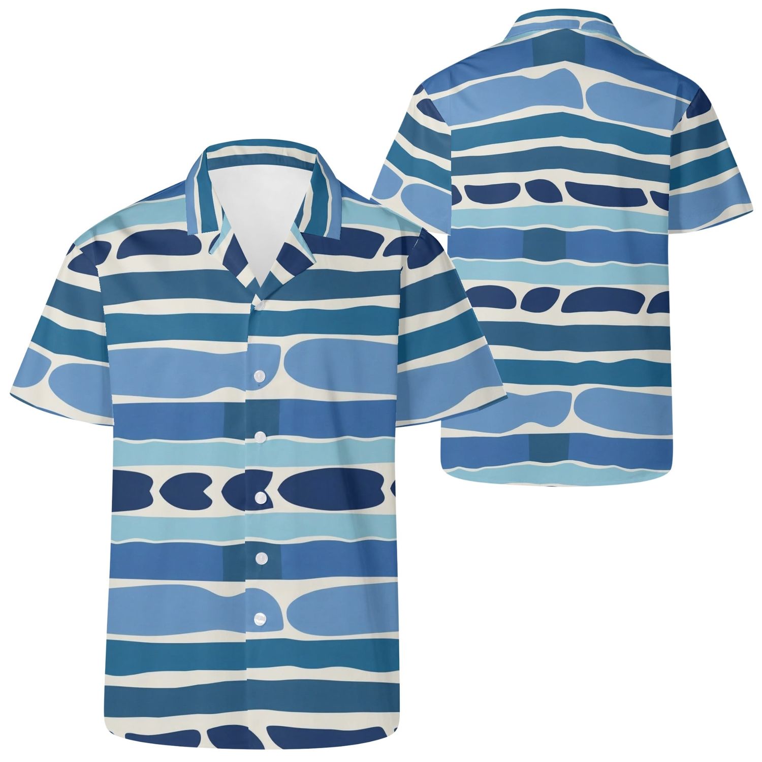 Men&#39;s Casual Retro Artsy Shirt, size: 2XS