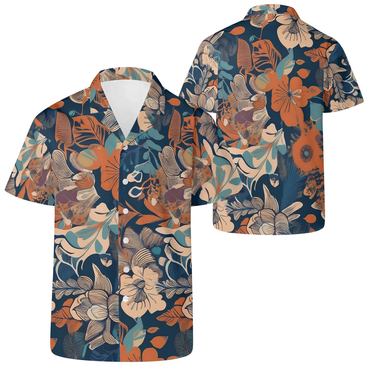 Men&#39;s Casual Retro Boho Artsy Shirt, size: 2XS